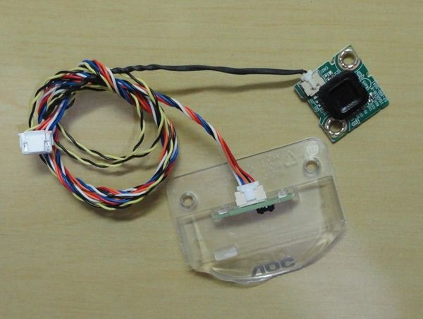 placa de função e sensor do remoto tv led AOC - LE32S5970