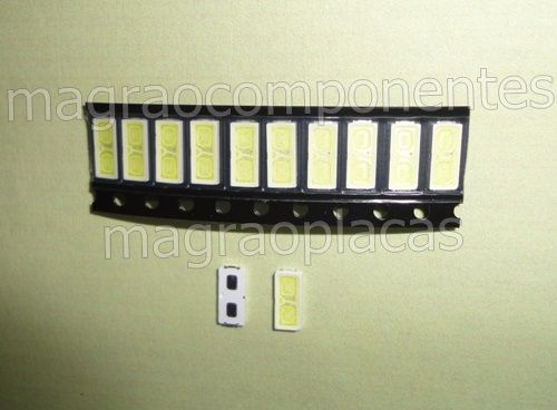 LED LG 6V - 1W (7,0 x 3,0 x 0,8 mm) - Lote Com 10 Unidades